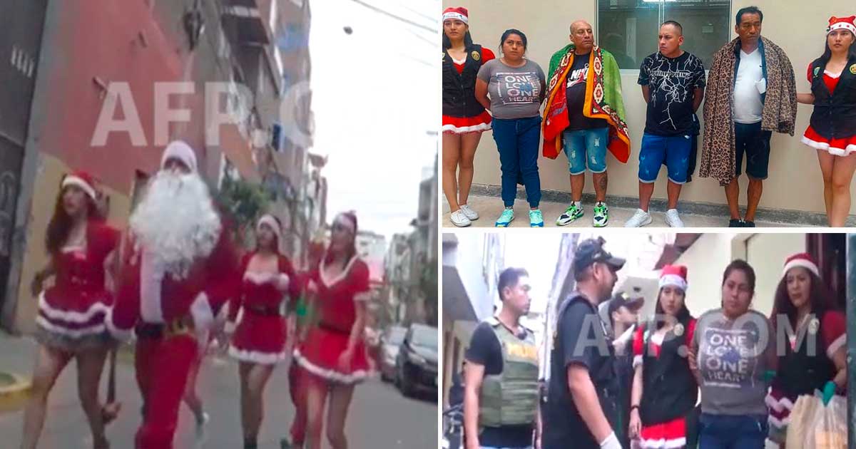Policías vestidos de Papá Noel capturan a los 'Grinch' que vendían droga |  VIDEO